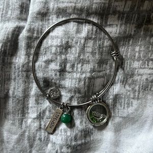 Silver love this life strength turtle bracelet